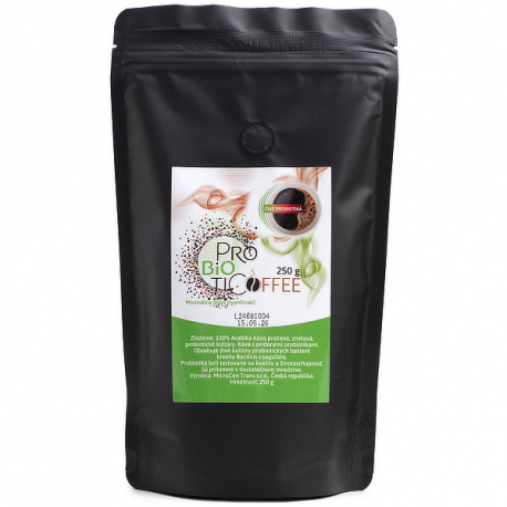 Probiotická zrnková káva 100% Arabica 250g MicroCen Trans