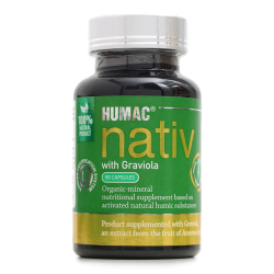 HUMAC Nativ s peruánskou Graviolou 90 kapsúl - humínové kyseliny